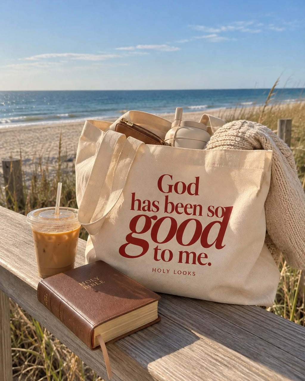 TOTE BAG HOLY LOOKS GOD HAS BEEN SO GOOD TO ME FAITH TOTE BAG