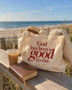 TOTE BAG HOLY LOOKS GOD HAS BEEN SO GOOD TO ME FAITH TOTE BAG