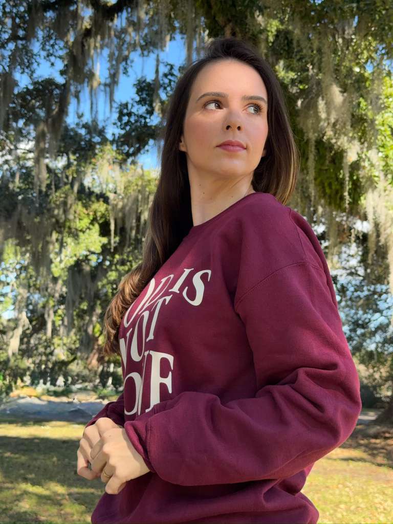 God Is Not Done Sweatshirt Maroon