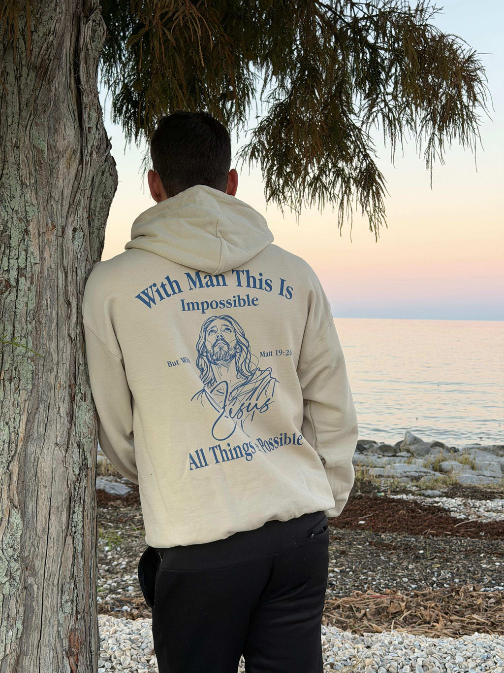 All Things Are Possible Hoodie – Matthew 19:26 Christian Hoodie - Holy Looks