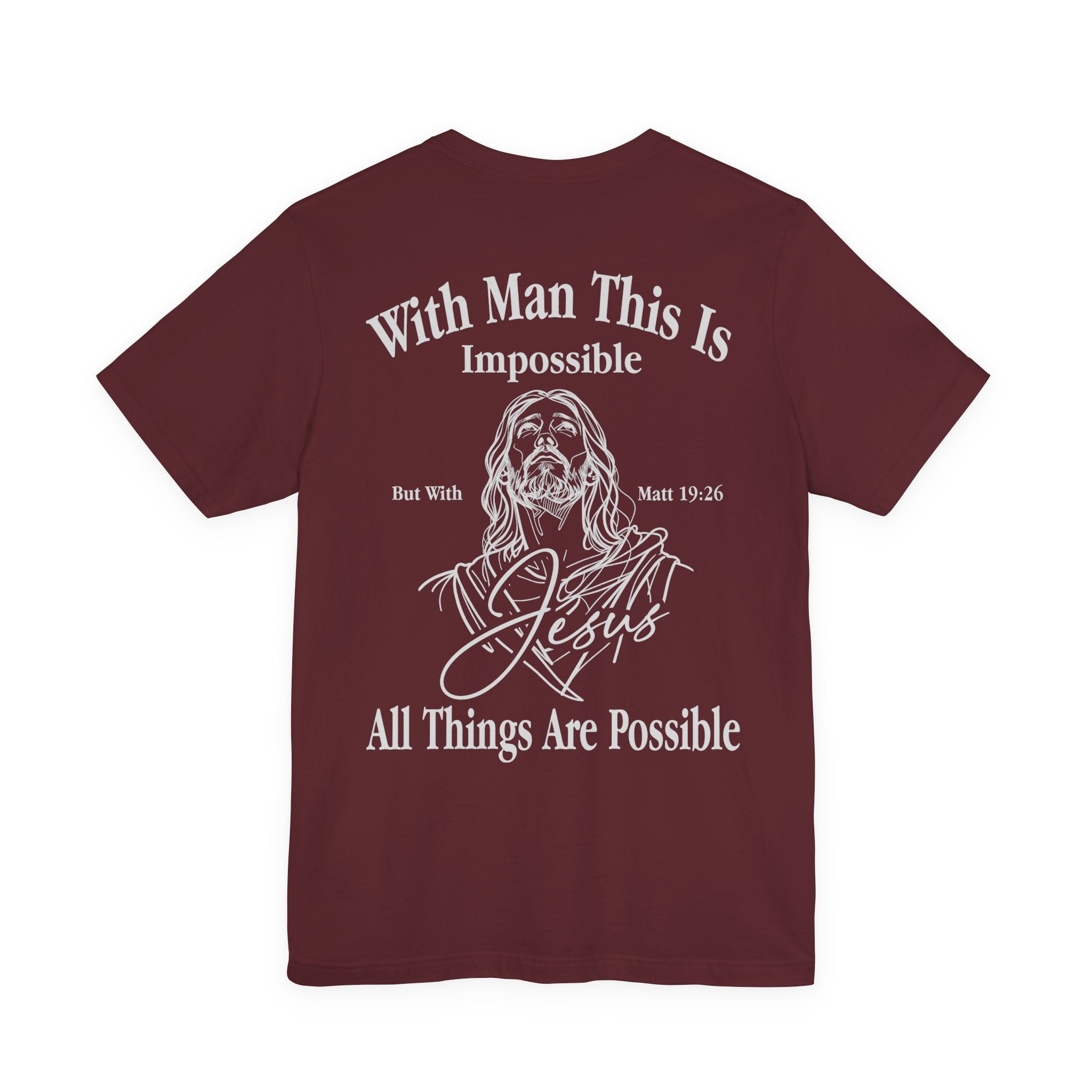 All Things Are Possible Tee – Matthew 19:26 Christian Shirt - Holy Looks