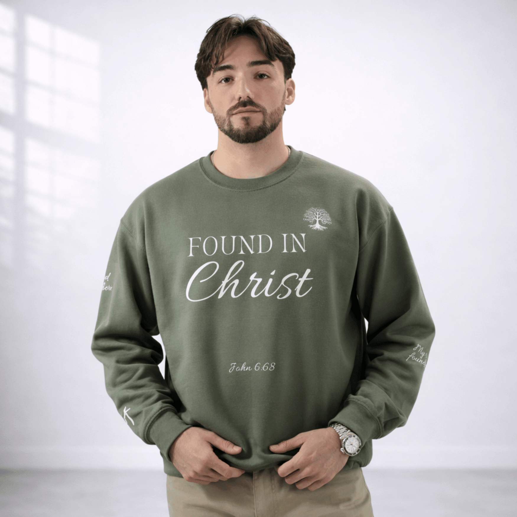 FOUND IN CHRIST™ Sweatshirt - Holy Looks