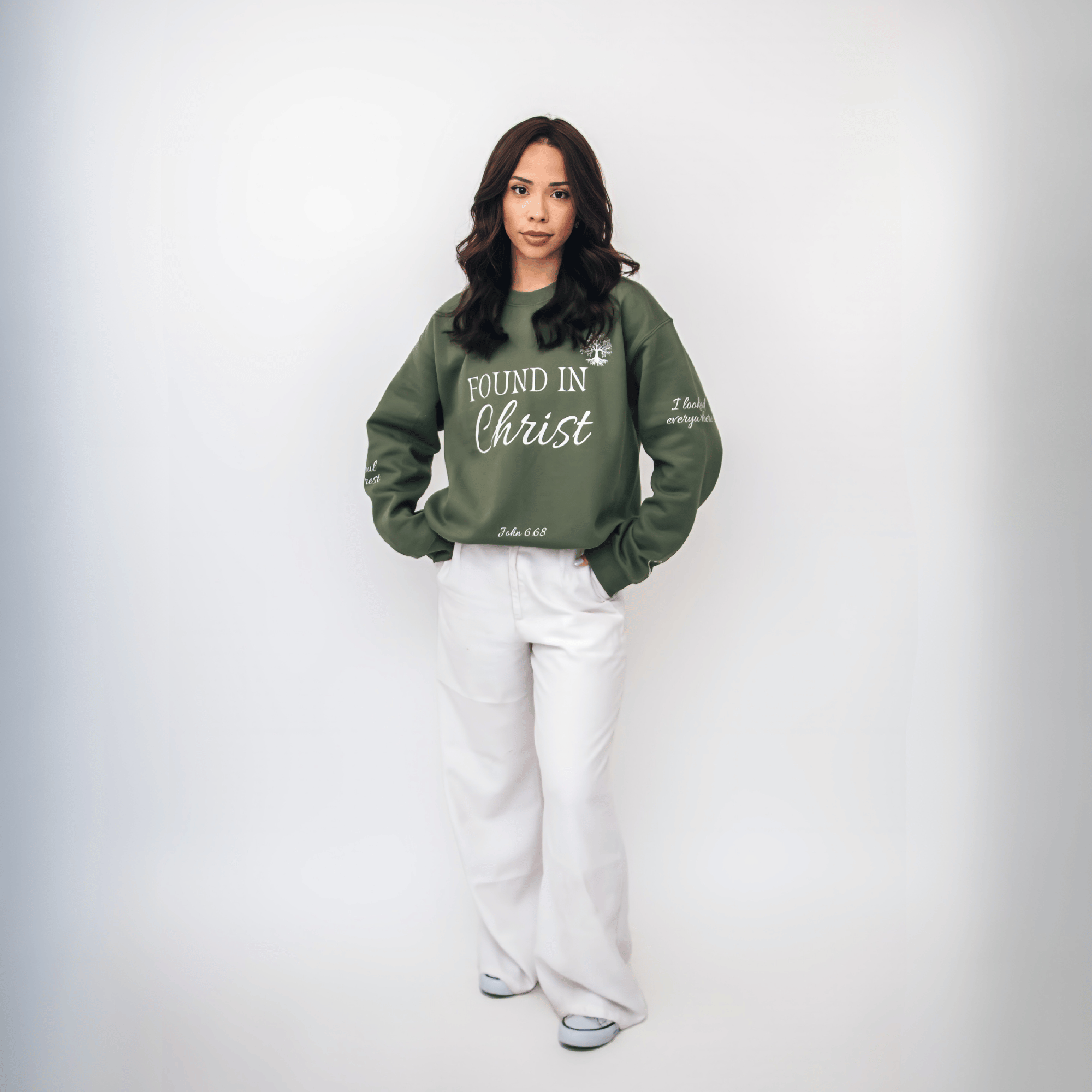 FOUND IN CHRIST™ Sweatshirt - Holy Looks