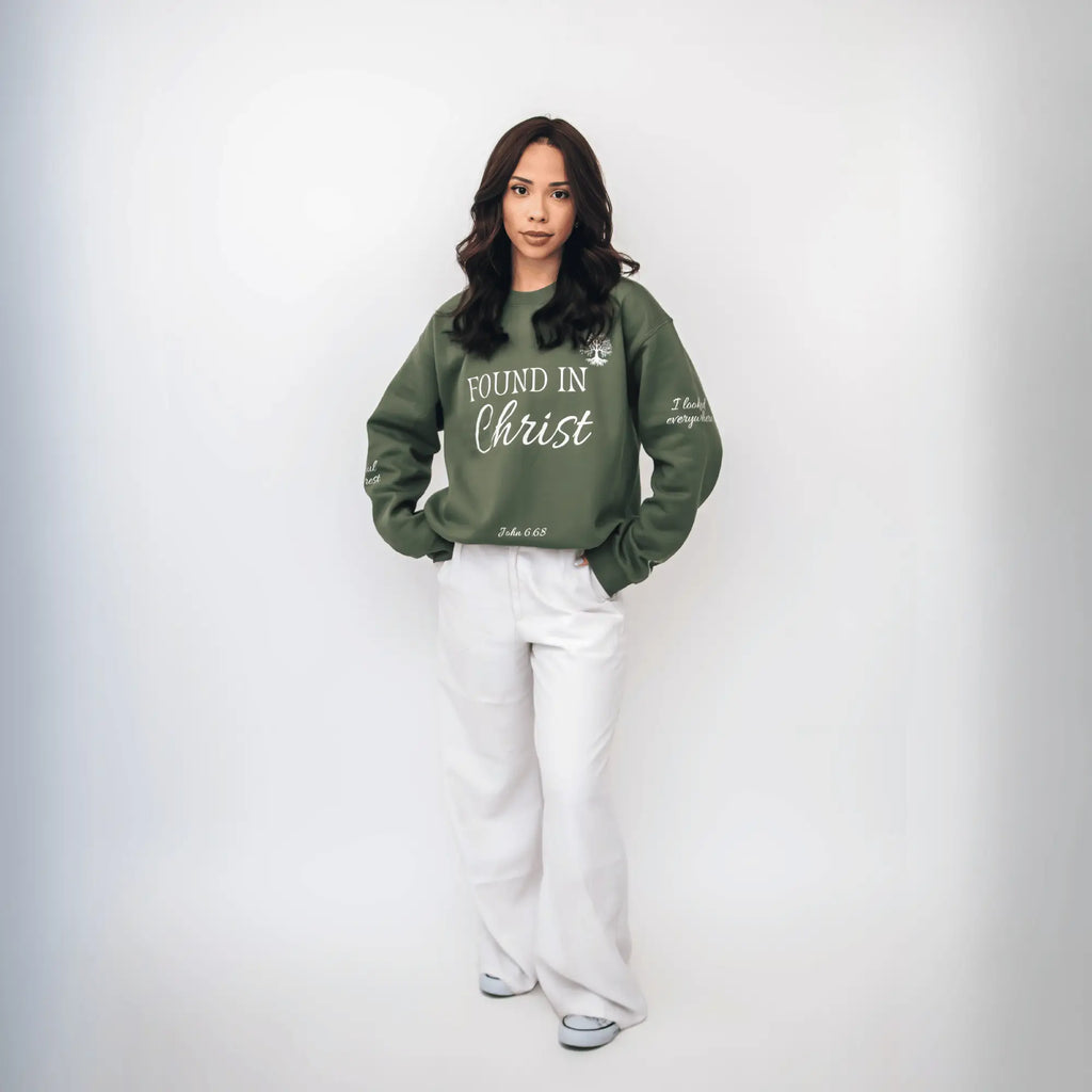 FOUND IN CHRIST™ Sweatshirt - Holy Looks