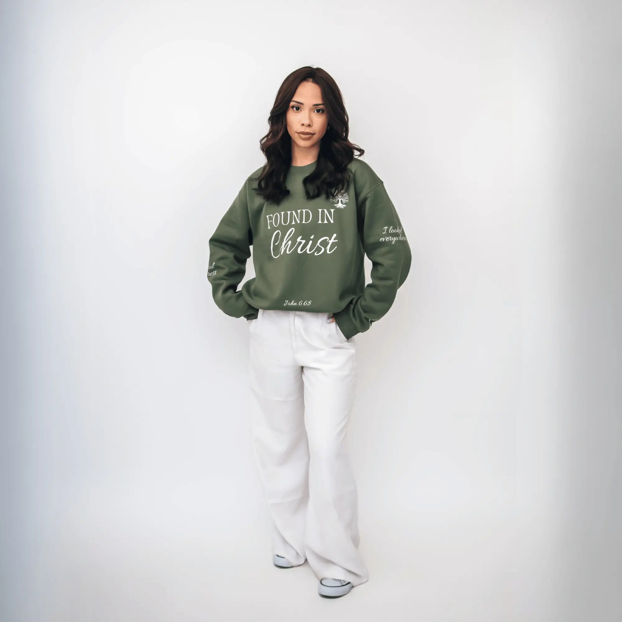 FOUND IN CHRIST™ Sweatshirt - Holy Looks