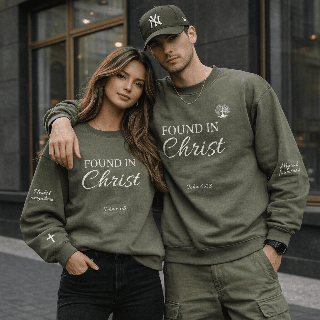 FOUND IN CHRIST™ Sweatshirt - Holy Looks