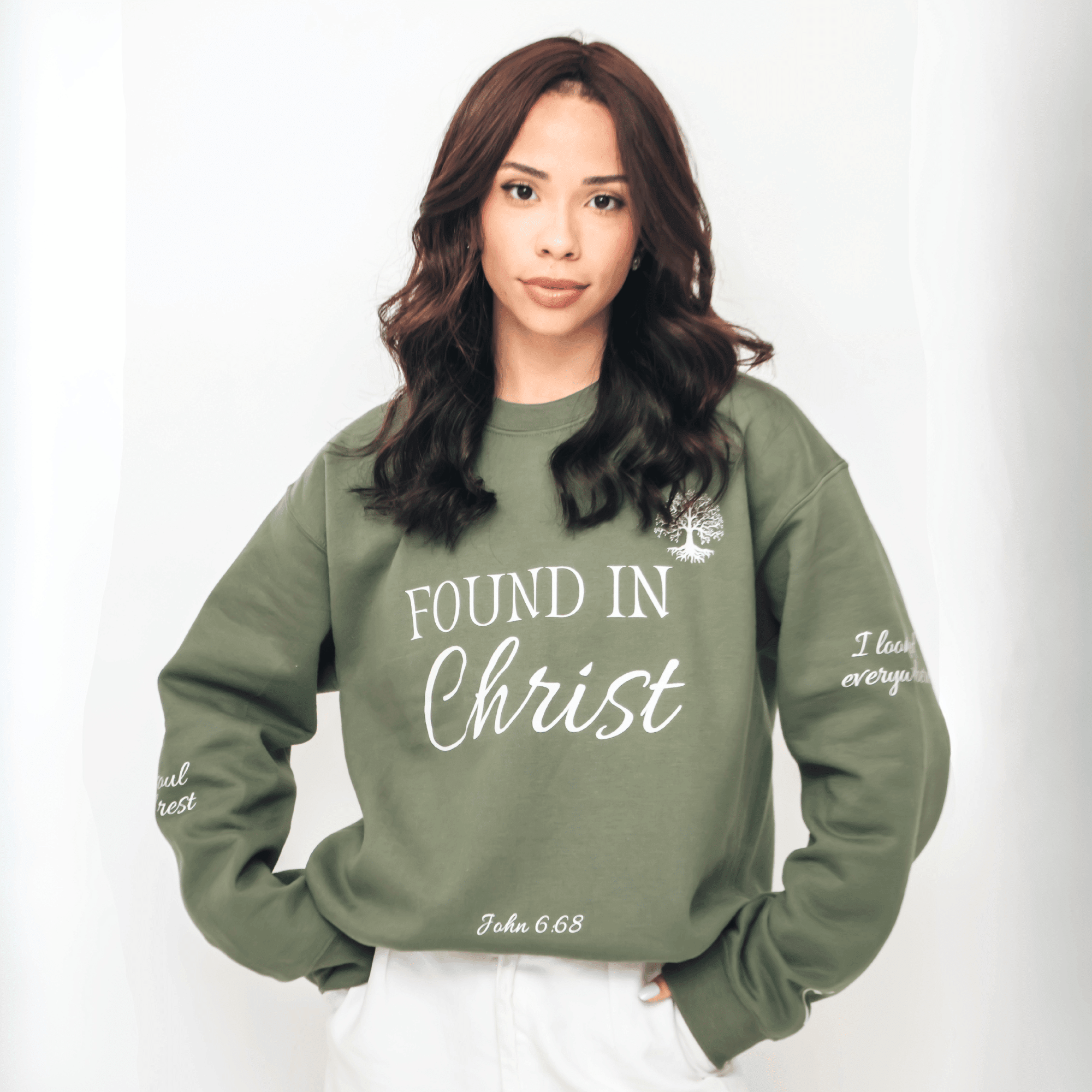 FOUND IN CHRIST™ Sweatshirt - Holy Looks