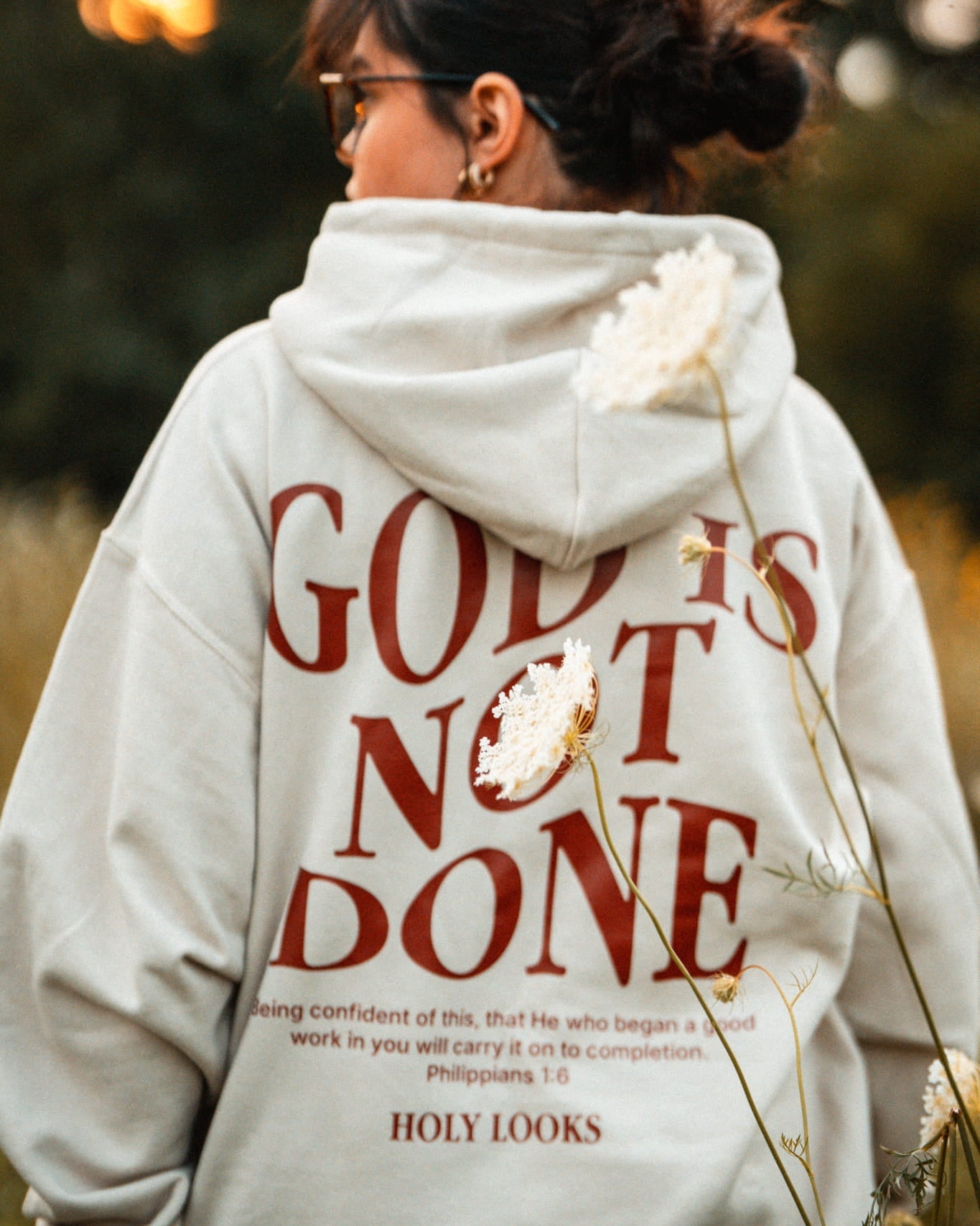 God Is Not Done Hoodie Sand