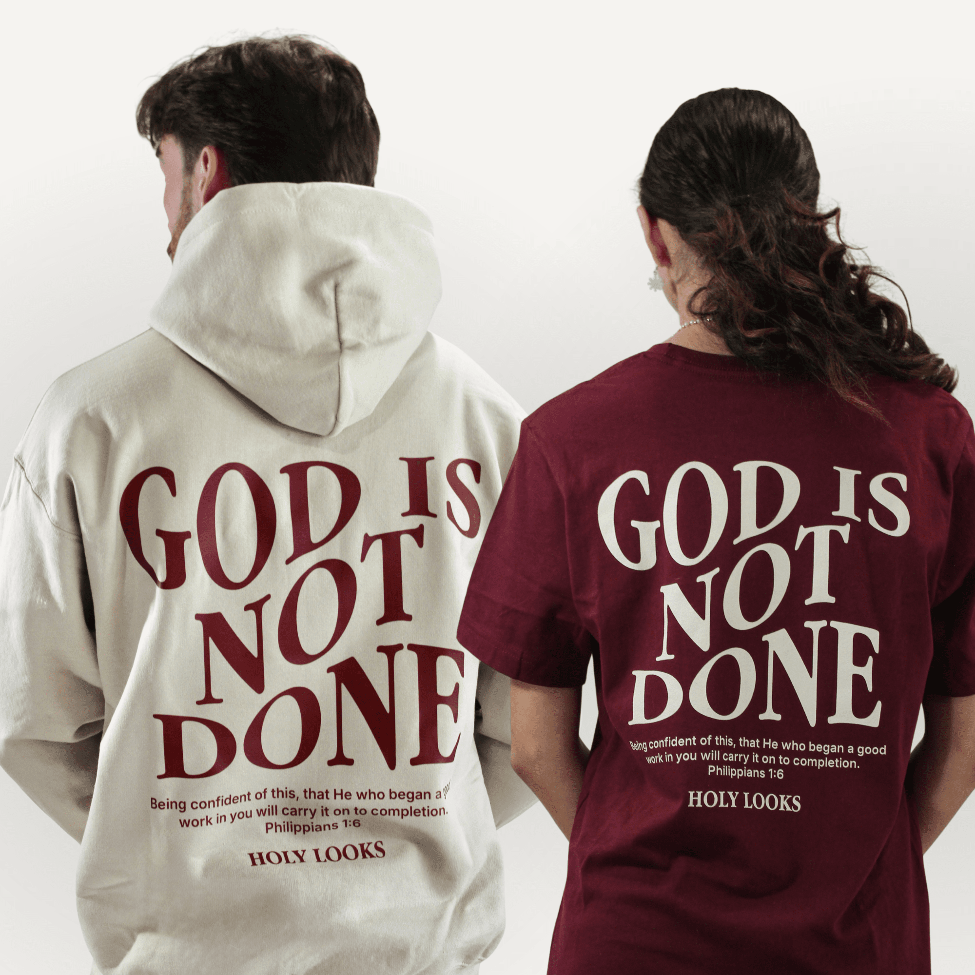 God Is Not Done Bundle (Hoodie + T-Shirt) - Holy Looks