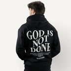 God Is Not Done Hoodie – Philippians 1:6 Black - Holy Looks
