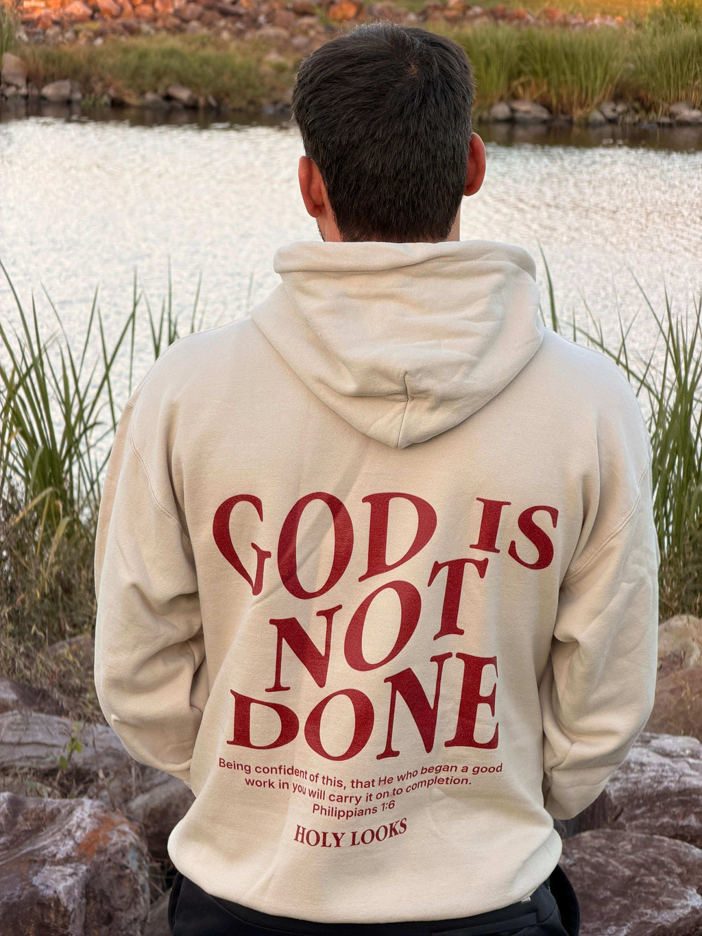 God Is Not Done Hoodie – Philippians 1:6 Christian Hoodie - Holy Looks