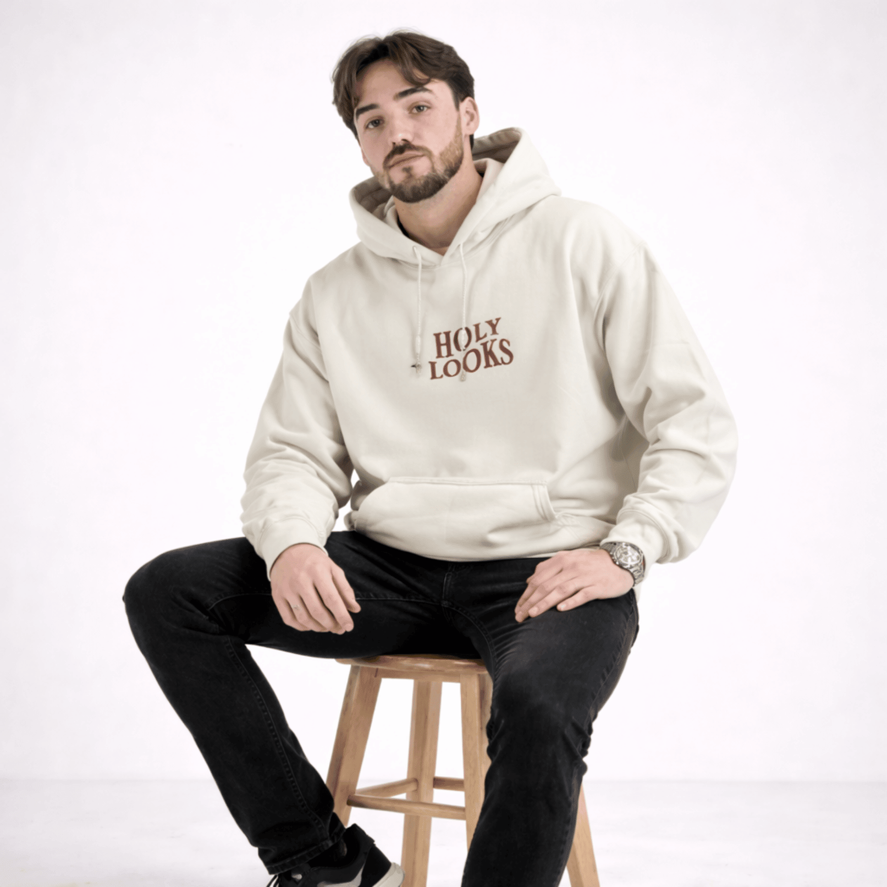 God Is Not Done Hoodie Sand - Holy Looks