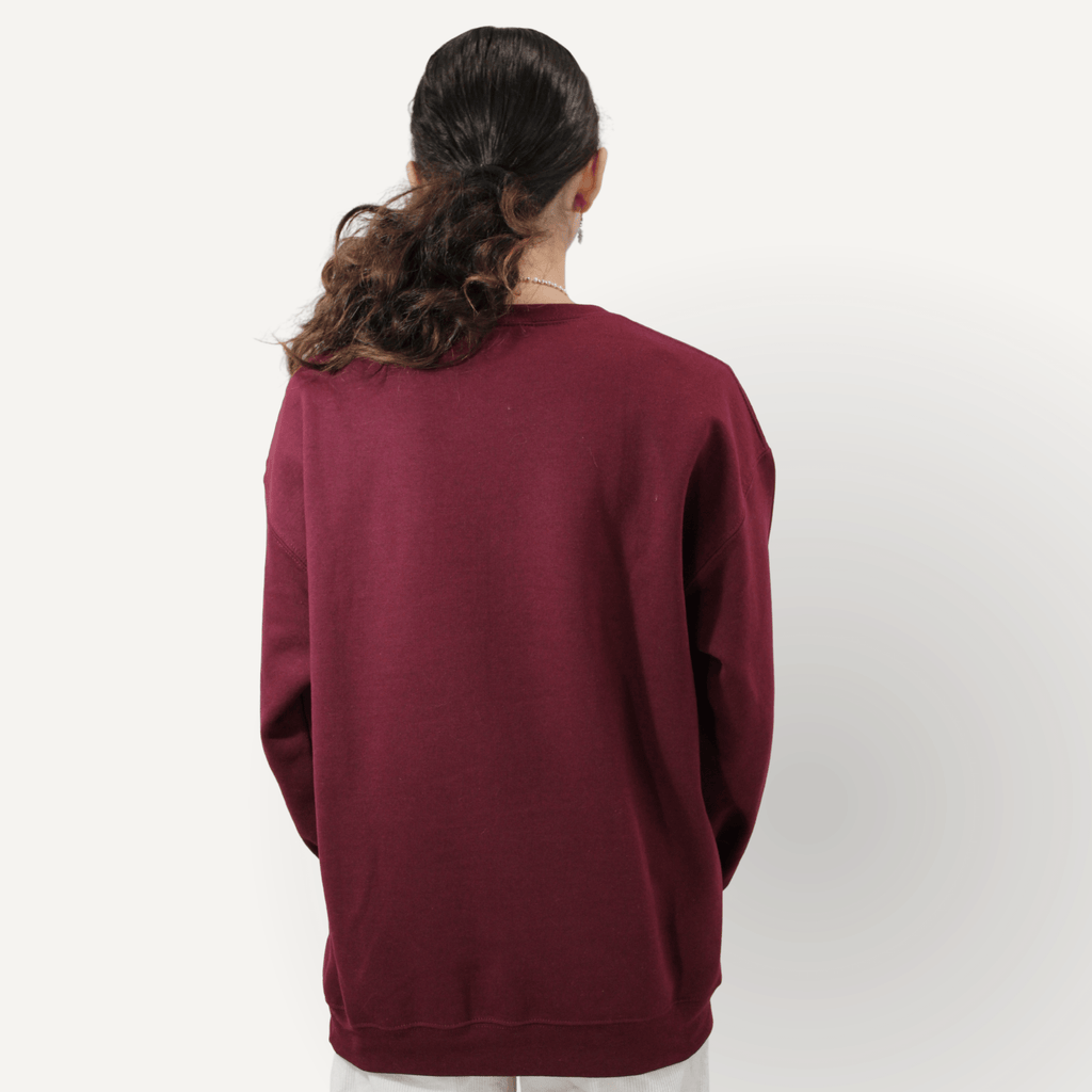 God Is Not Done Sweatshirt – Philippians 1:6 Maroon - Holy Looks
