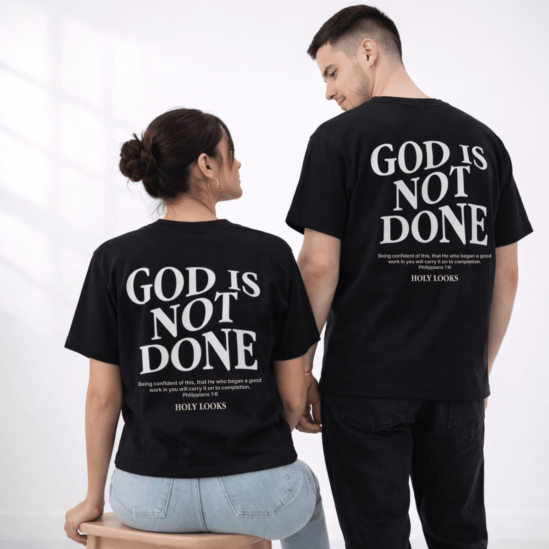God Is Not Done Tee Black - Holy Looks