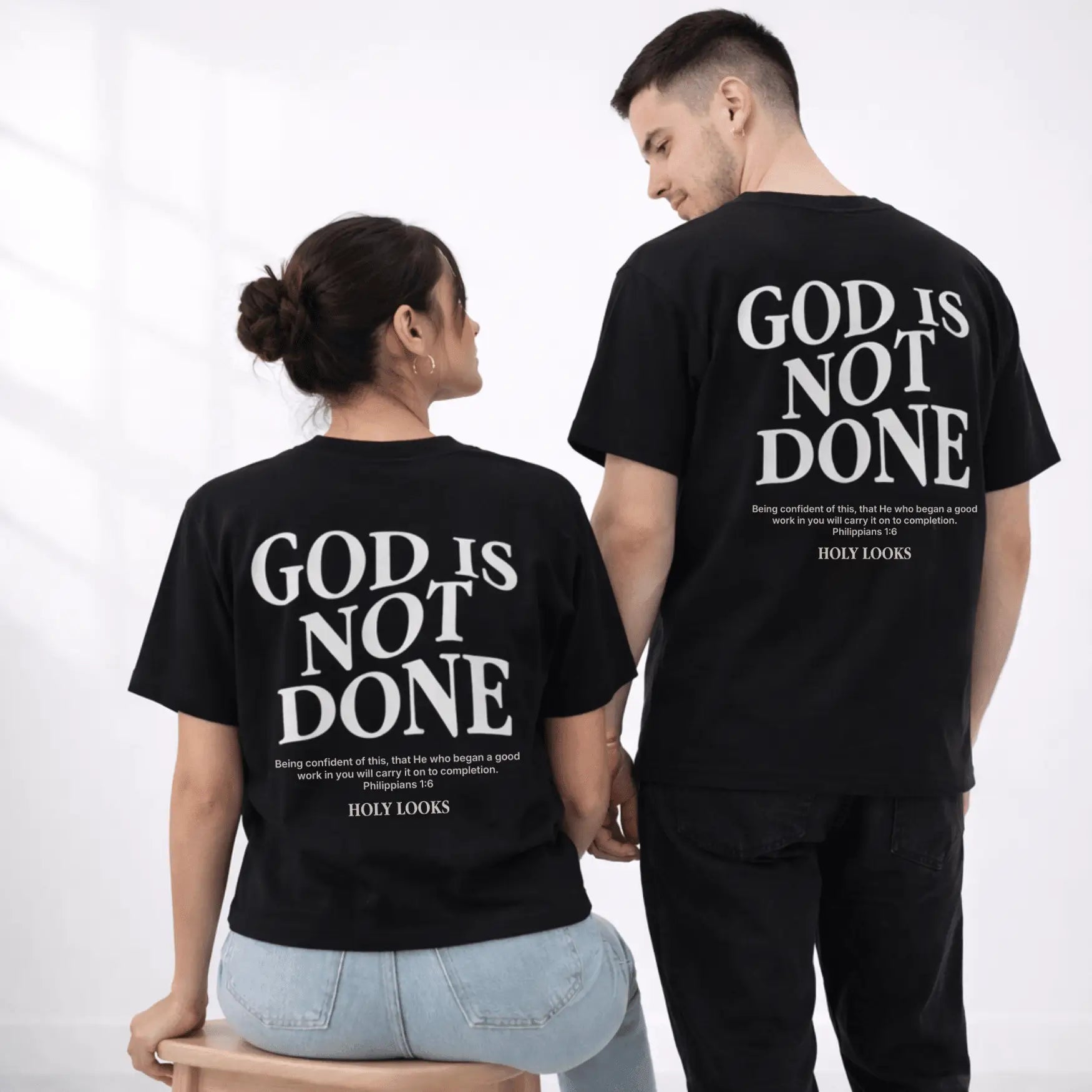 God Is Not Done Tee Black - Holy Looks