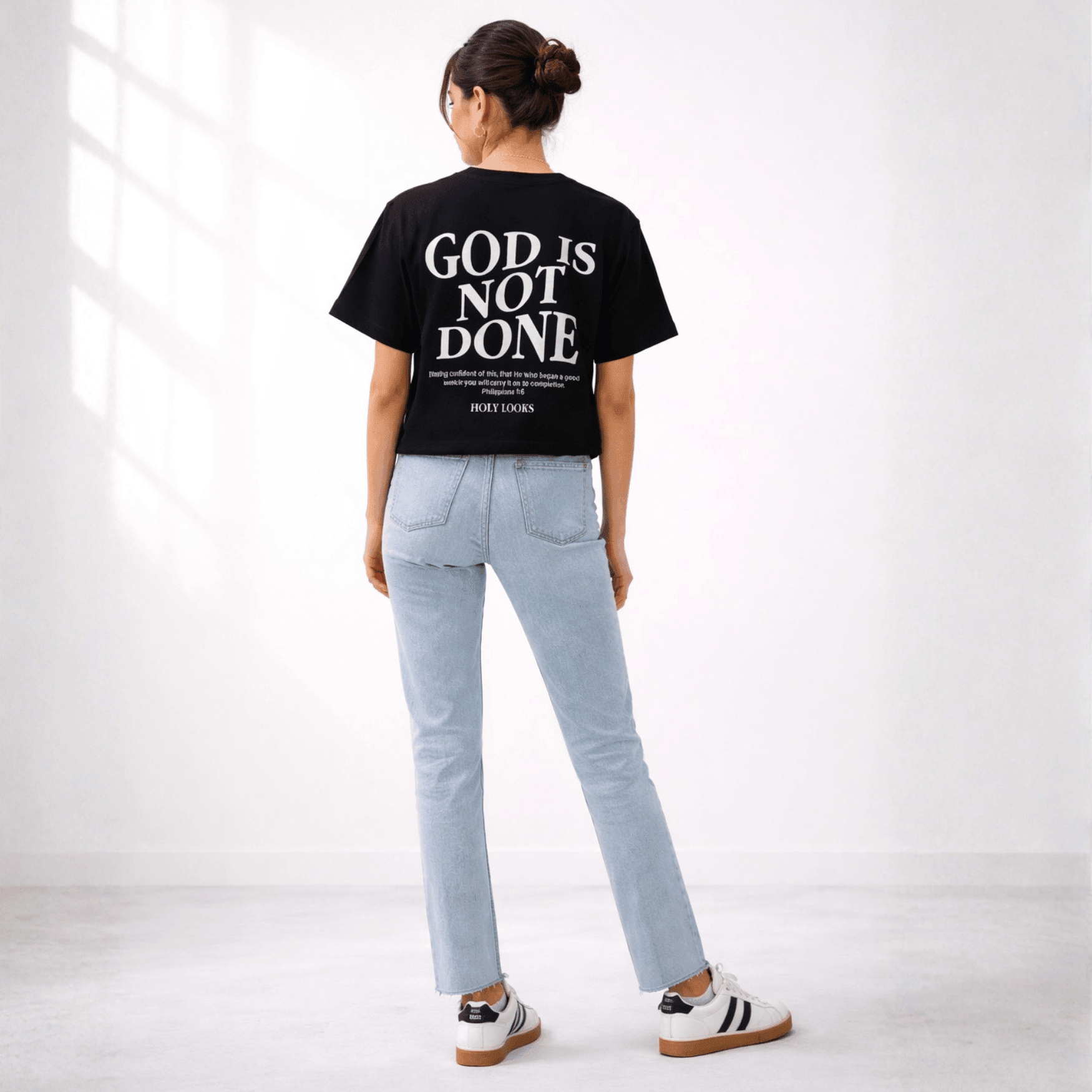 God Is Not Done Tee Black - Holy Looks