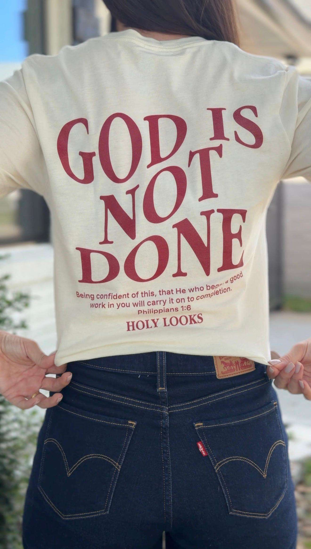 God Is Not Done Tee – Philippians 1:6 Christian T-Shirt - Holy Looks