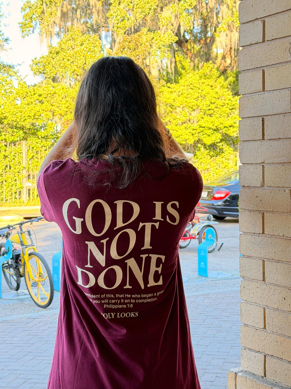 God Is Not Done Tee – Philippians 1:6 Christian T-Shirt - Holy Looks
