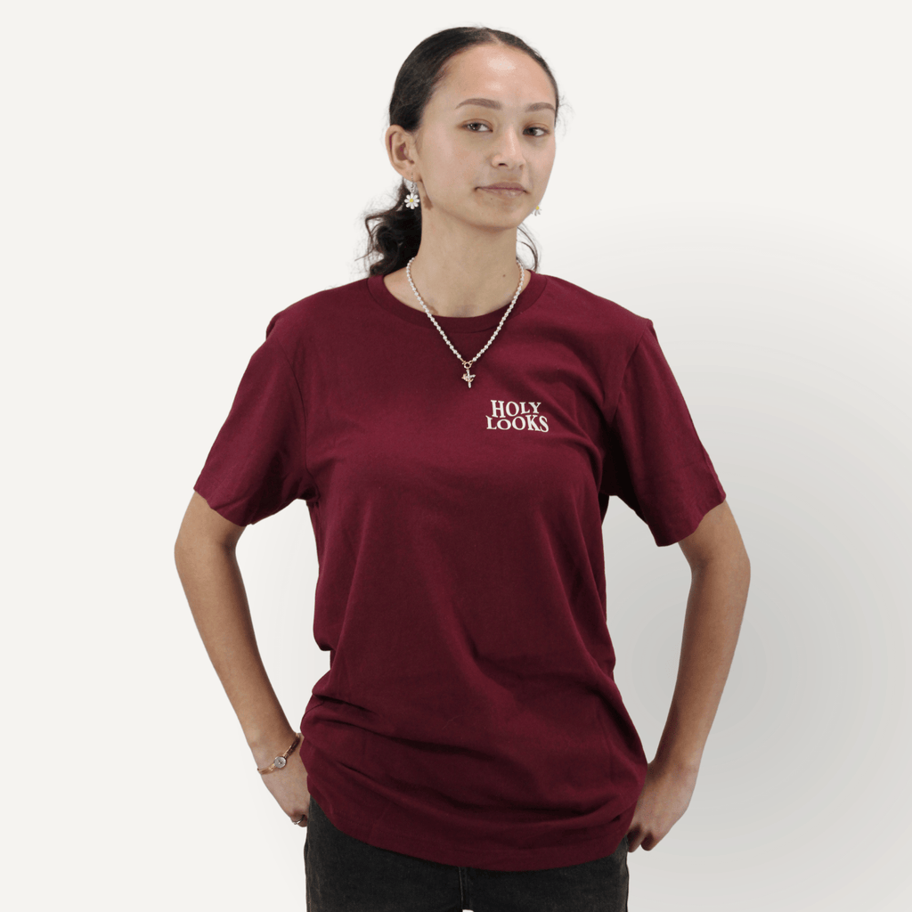 God Is Not Done Tee – Philippians 1:6 Maroon - Holy Looks
