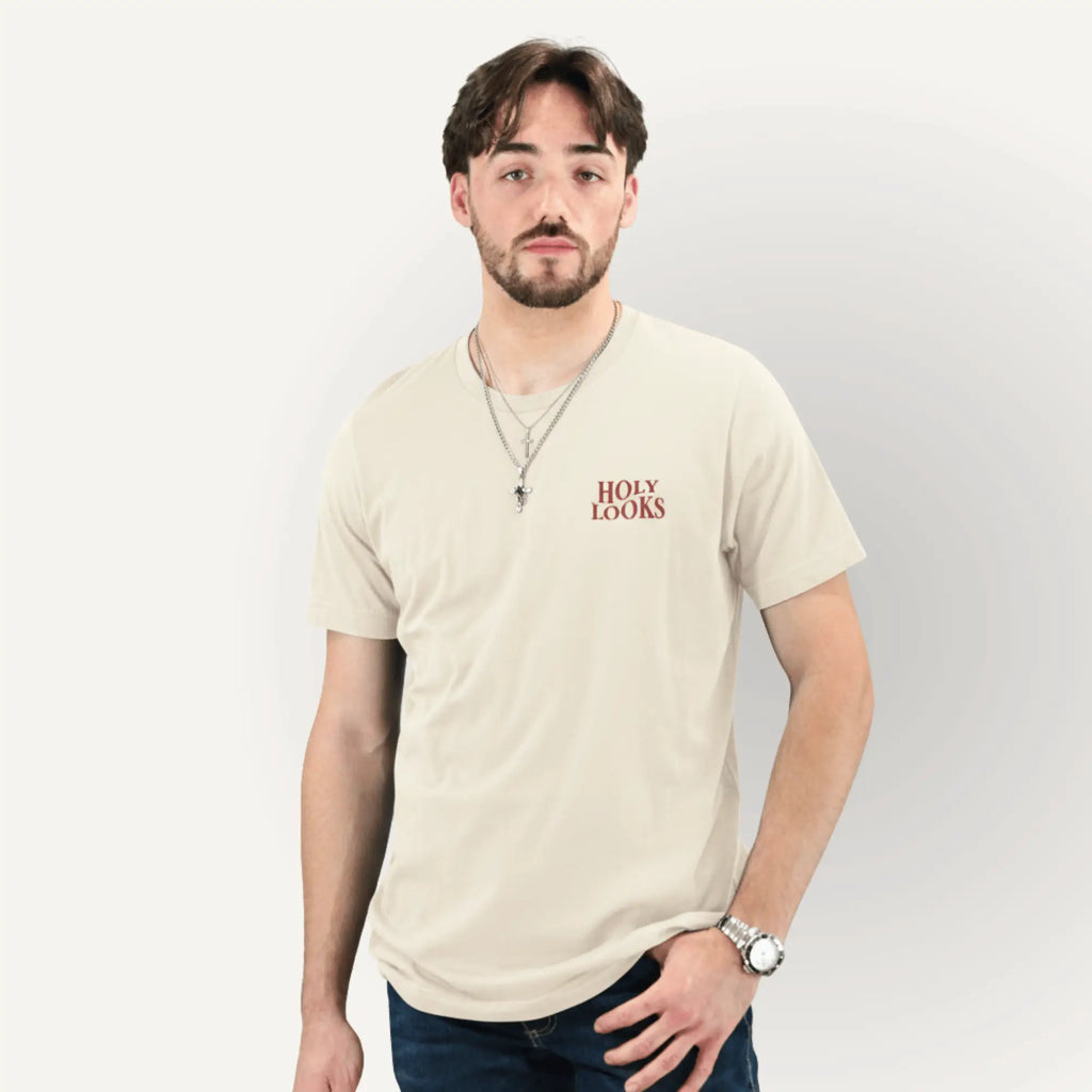 God Is Not Done Tee – Philippians 1:6 Natural - Holy Looks