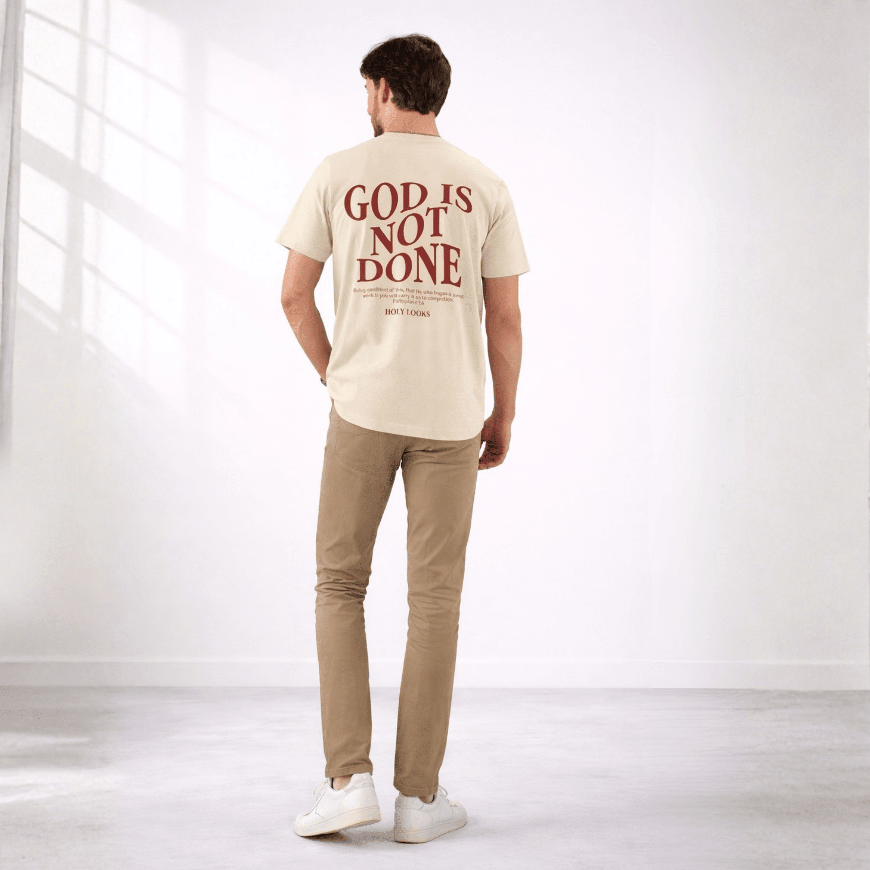 God Is Not Done Tee Sand - Holy Looks