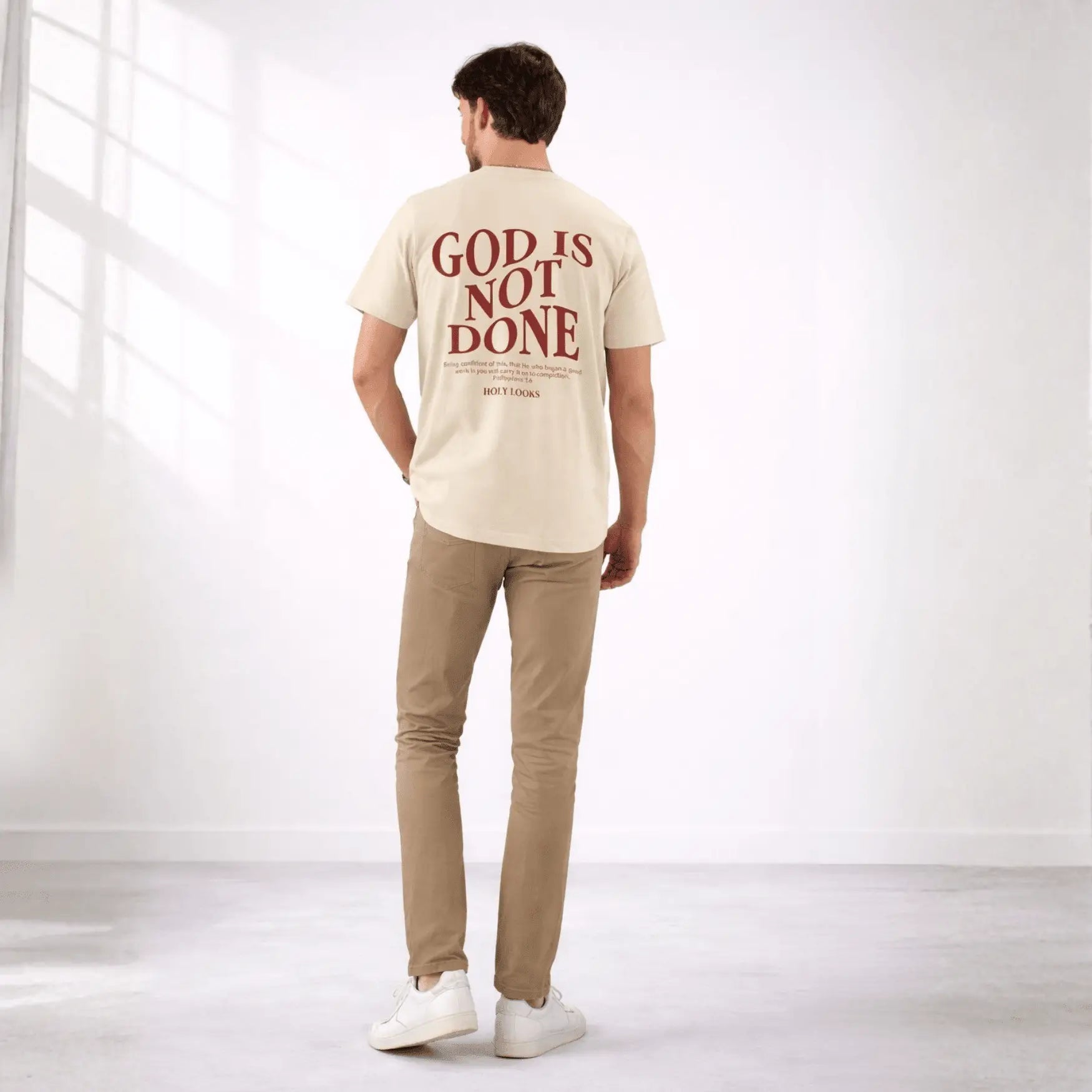God Is Not Done Tee Sand - Holy Looks