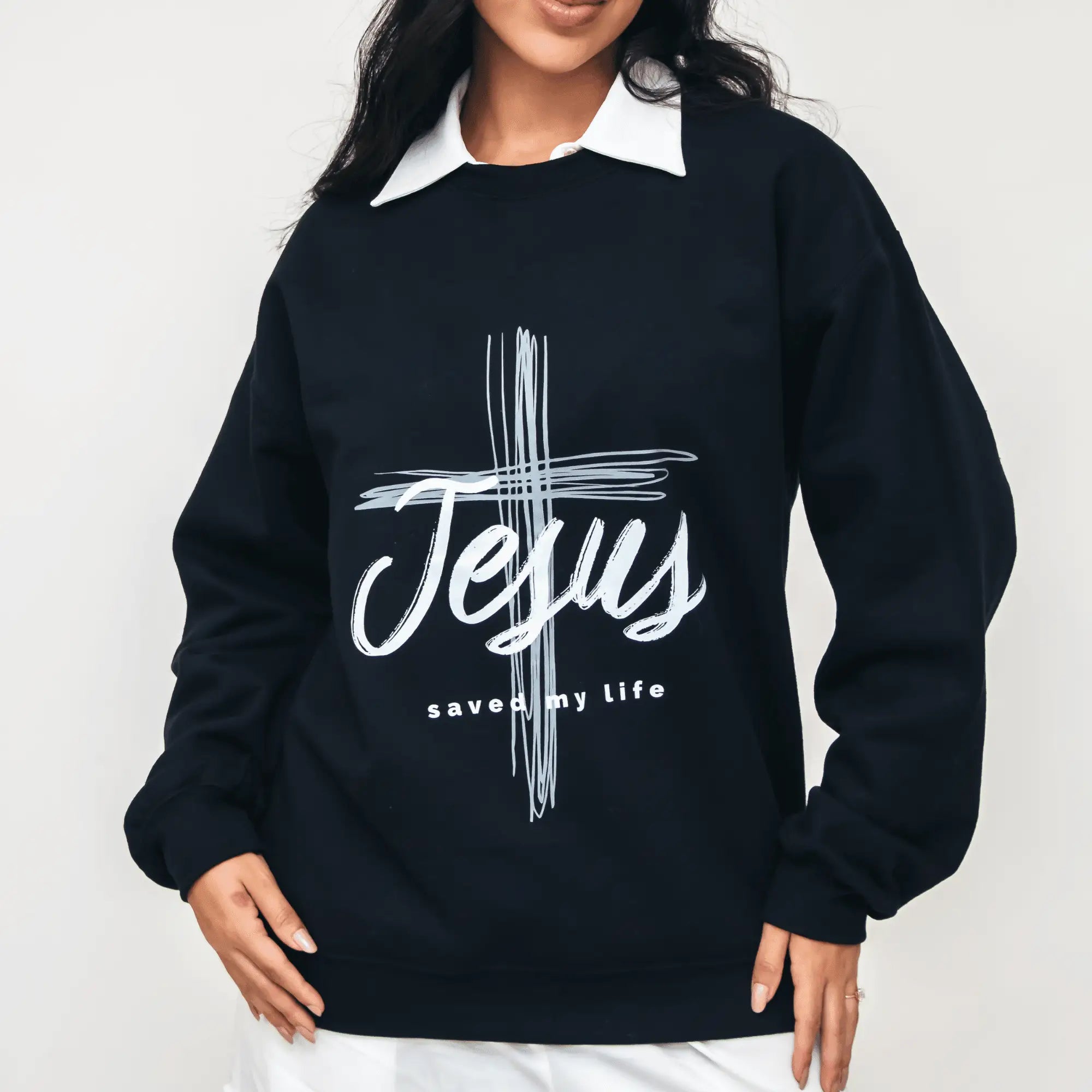 Jesus Saved My Life Sweatshirt - Holy Looks