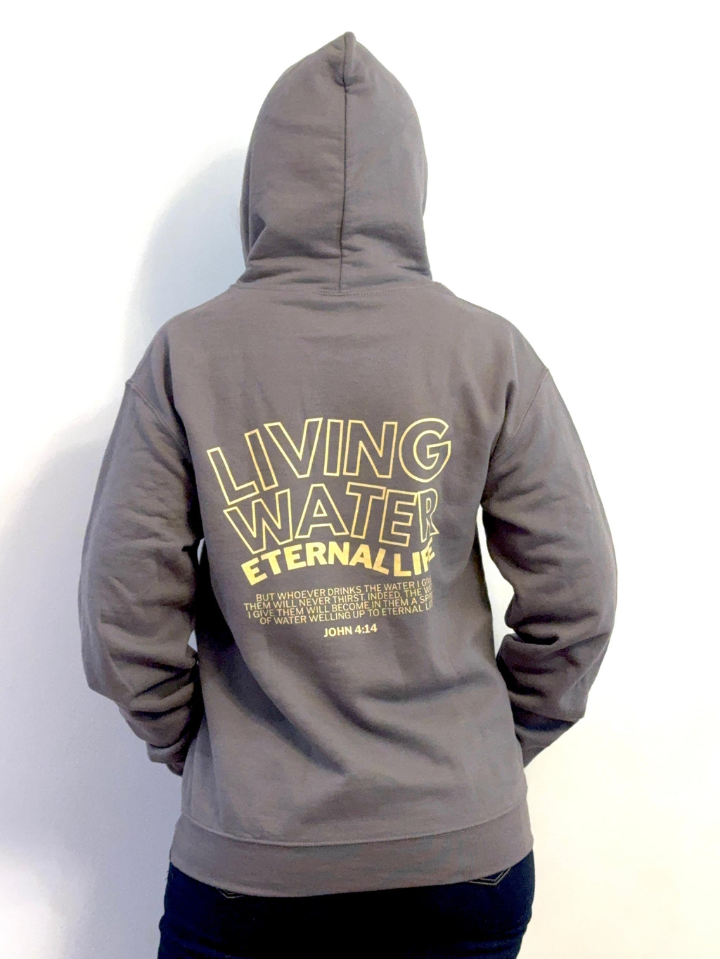 Living Water, Eternal Life - Christian Hoodie - John 4:14 - Holy Looks