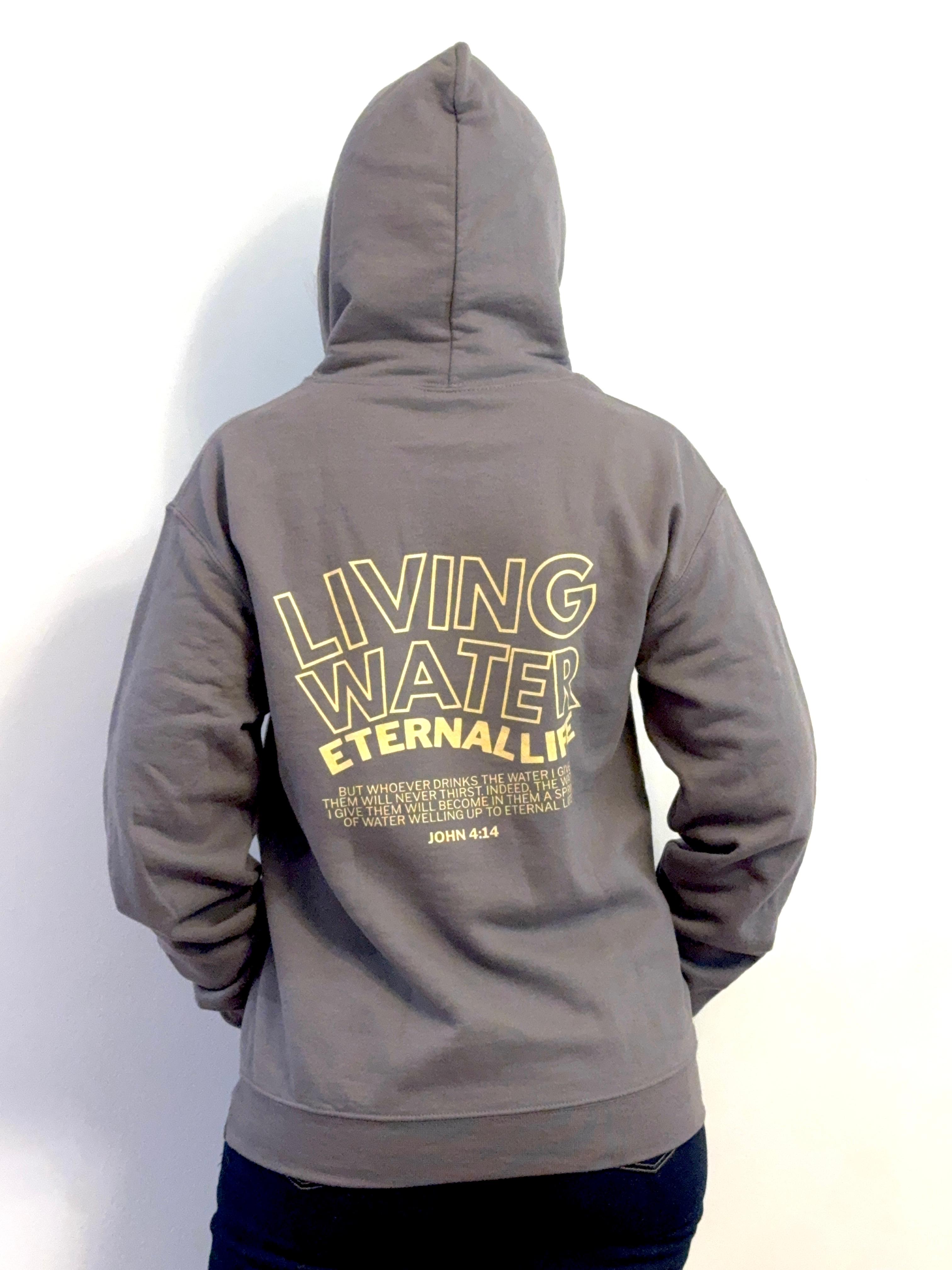 Living Water, Eternal Life - Christian Hoodie - John 4:14 - Holy Looks