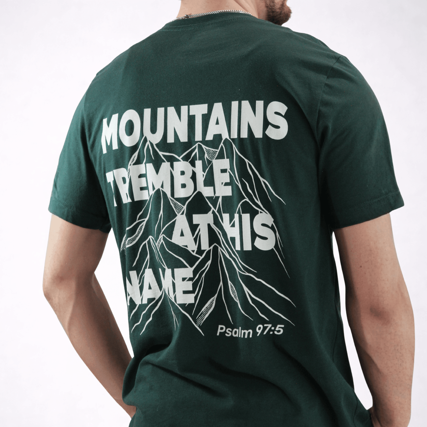 Mountains Tremble at His Name Tee - Holy Looks