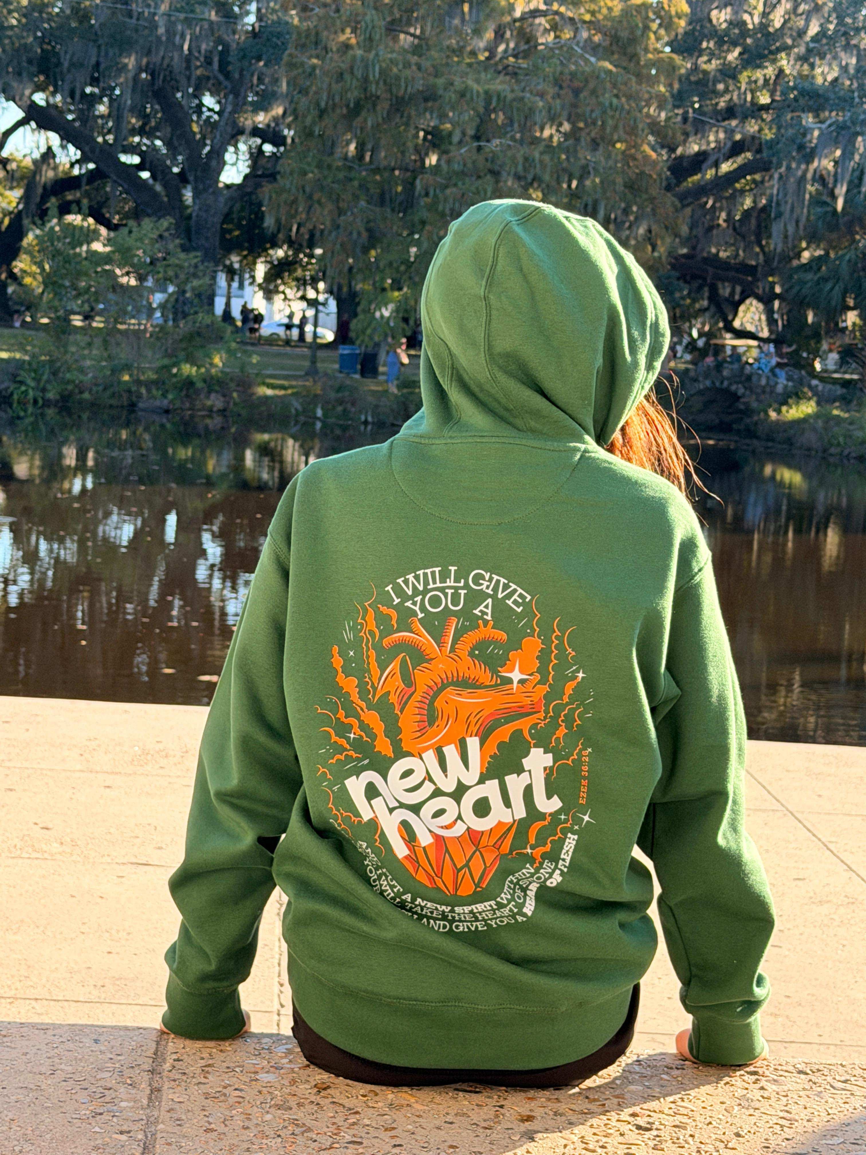 New Heart & Spirit Hoodie – Ezekiel 36:26 Christian Hoodie - Holy Looks