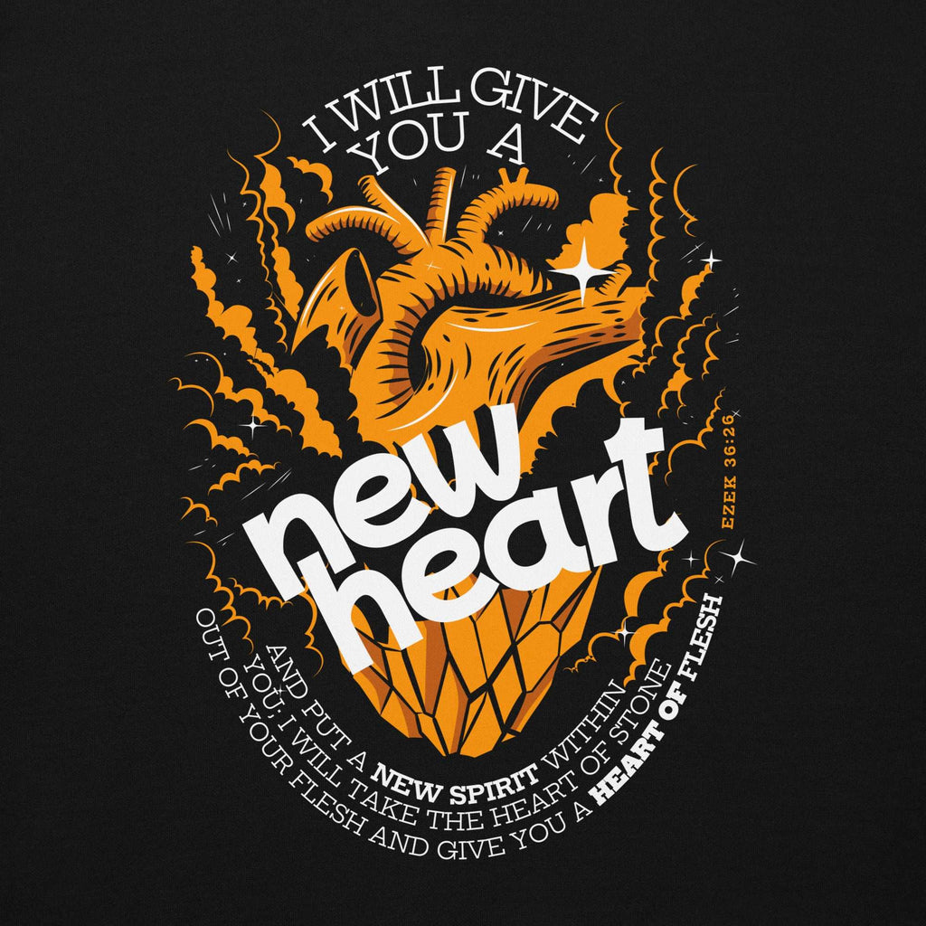 New Heart & Spirit Hoodie – Ezekiel 36:26 Christian Hoodie - Holy Looks