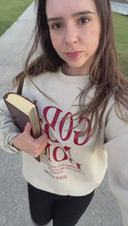 God Is Not Done Sweatshirt Sand