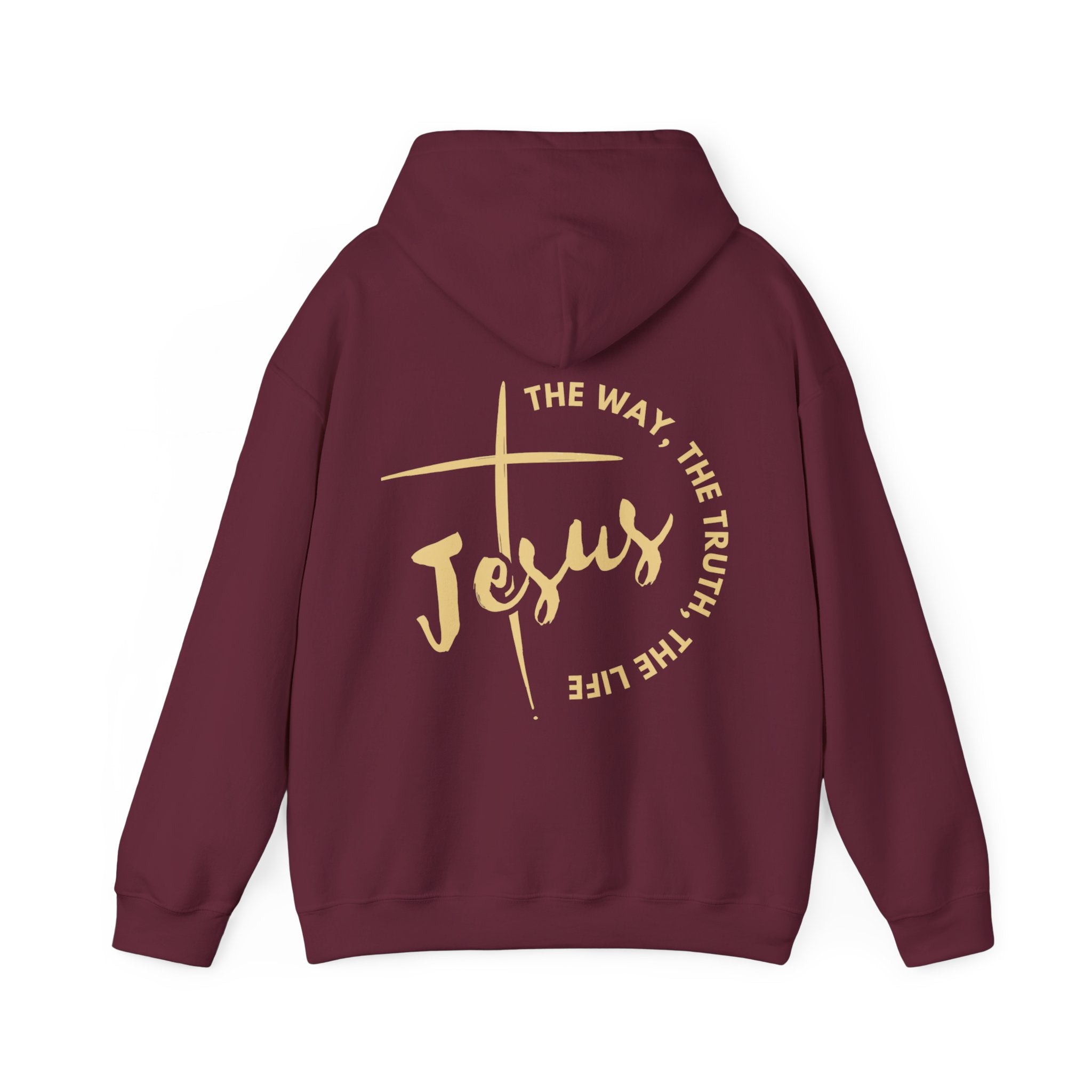 The Way Truth Life Jesus Hoodie | John 14:6 Design - Holy Looks